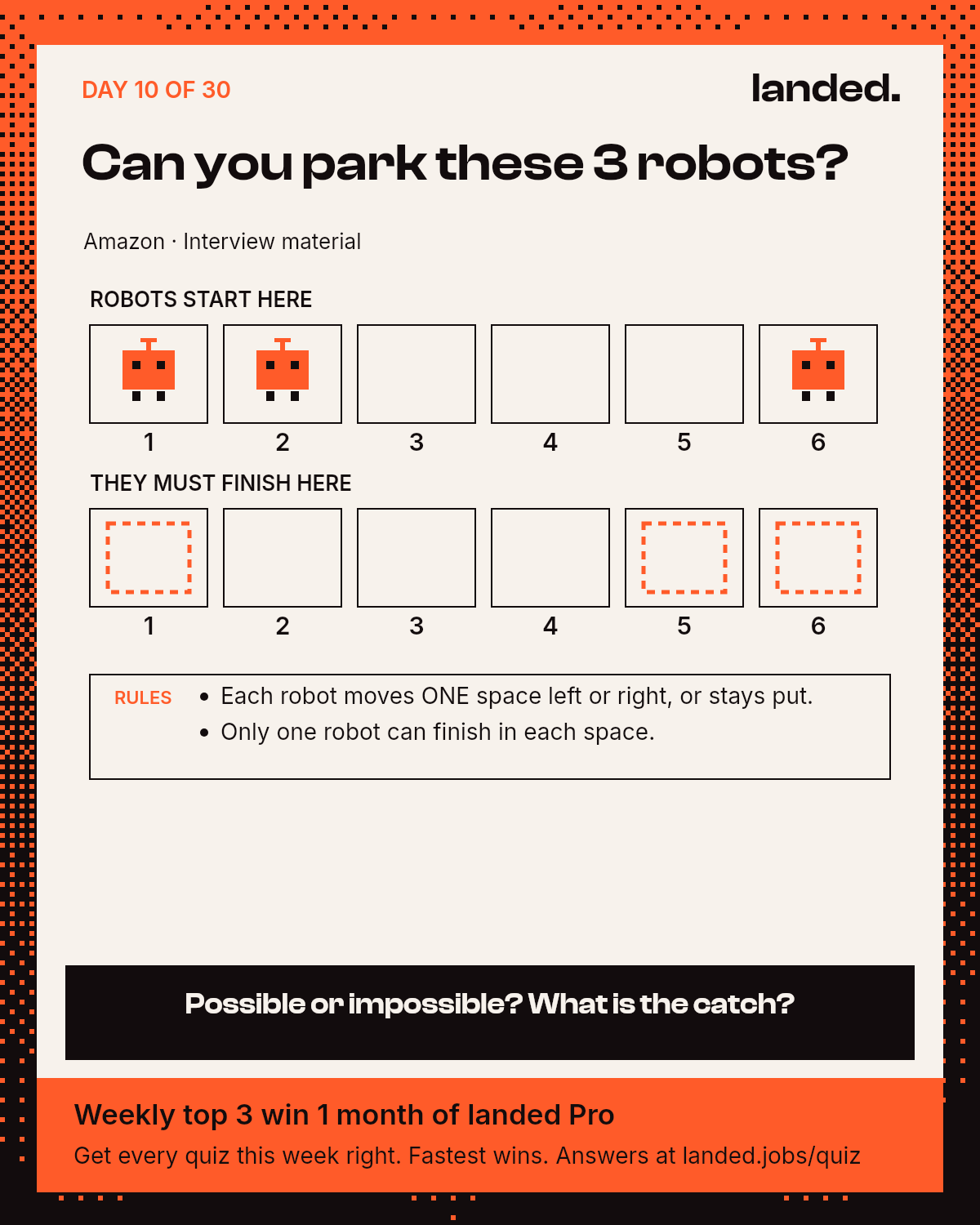 Quiz: Can you park these 3 robots?