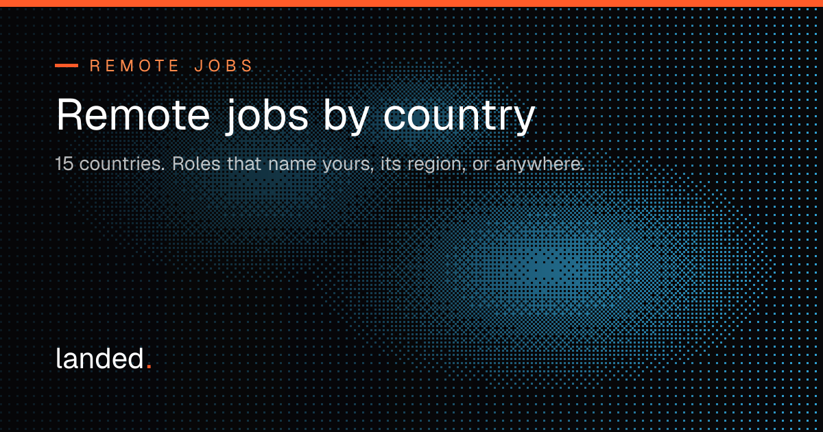 Remote Jobs by Country (2026): Where to Work From | landed